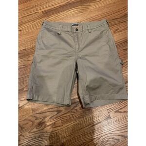 Duluth 40 Grit Men's Carpenter Shorts Canvas 10" Inseam Size 12 (32") Workwear